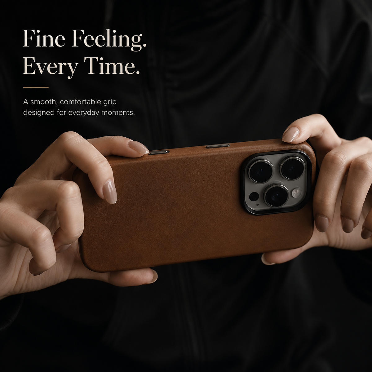 Premium iPhone Case MagSafe Genuine Cowhide Leather Magnetic Protective Cover Anti Fingerprint Non Slip Retro Full Coverage Shock Resistant Slim Luxury
