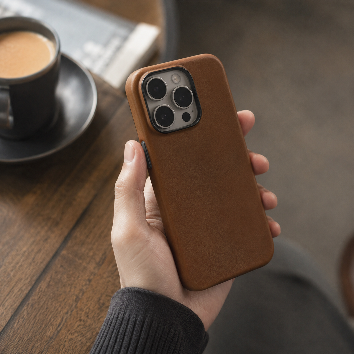 Premium iPhone Case MagSafe Genuine Cowhide Leather Magnetic Protective Cover Anti Fingerprint Non Slip Retro Full Coverage Shock Resistant Slim Luxury