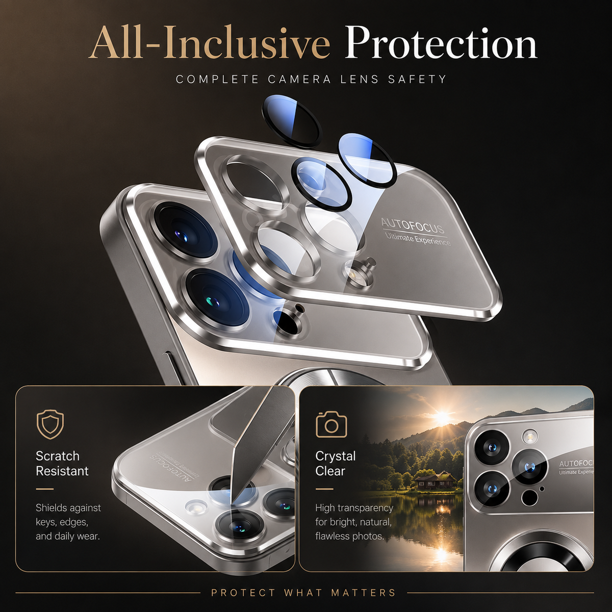 Premium iPhone Case MagSafe Glass Camera Lens Protector Magnetic Wireless Charging Shockproof PC TPU Slim Reinforced Protective Bumper Cover Case