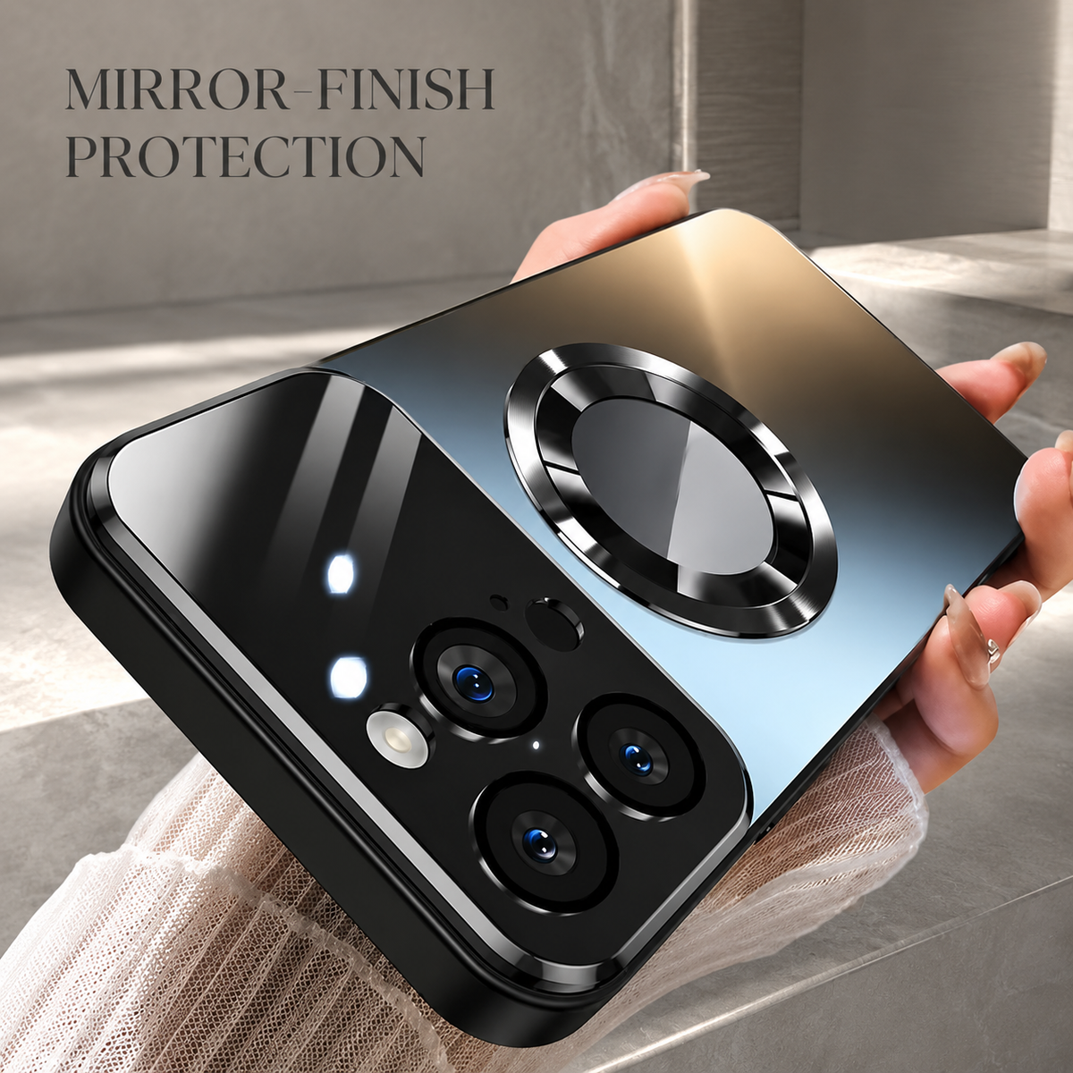 Premium iPhone Case MagSafe Glass Camera Protection Magnetic Wireless Charging Shockproof Acrylic Protective Cover Anti Scratch Slim Reinforced Bumper Case