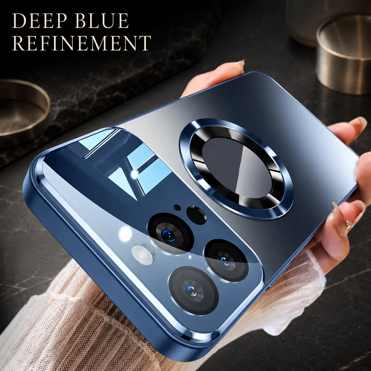Premium iPhone Case MagSafe Glass Camera Protection Magnetic Wireless Charging Shockproof Acrylic Protective Cover Anti Scratch Slim Reinforced Bumper Case