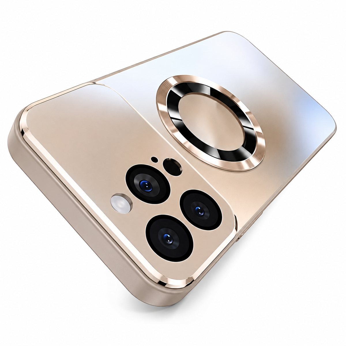 Premium iPhone Case MagSafe Glass Camera Protection Magnetic Wireless Charging Shockproof Acrylic Protective Cover Anti Scratch Slim Reinforced Bumper Case