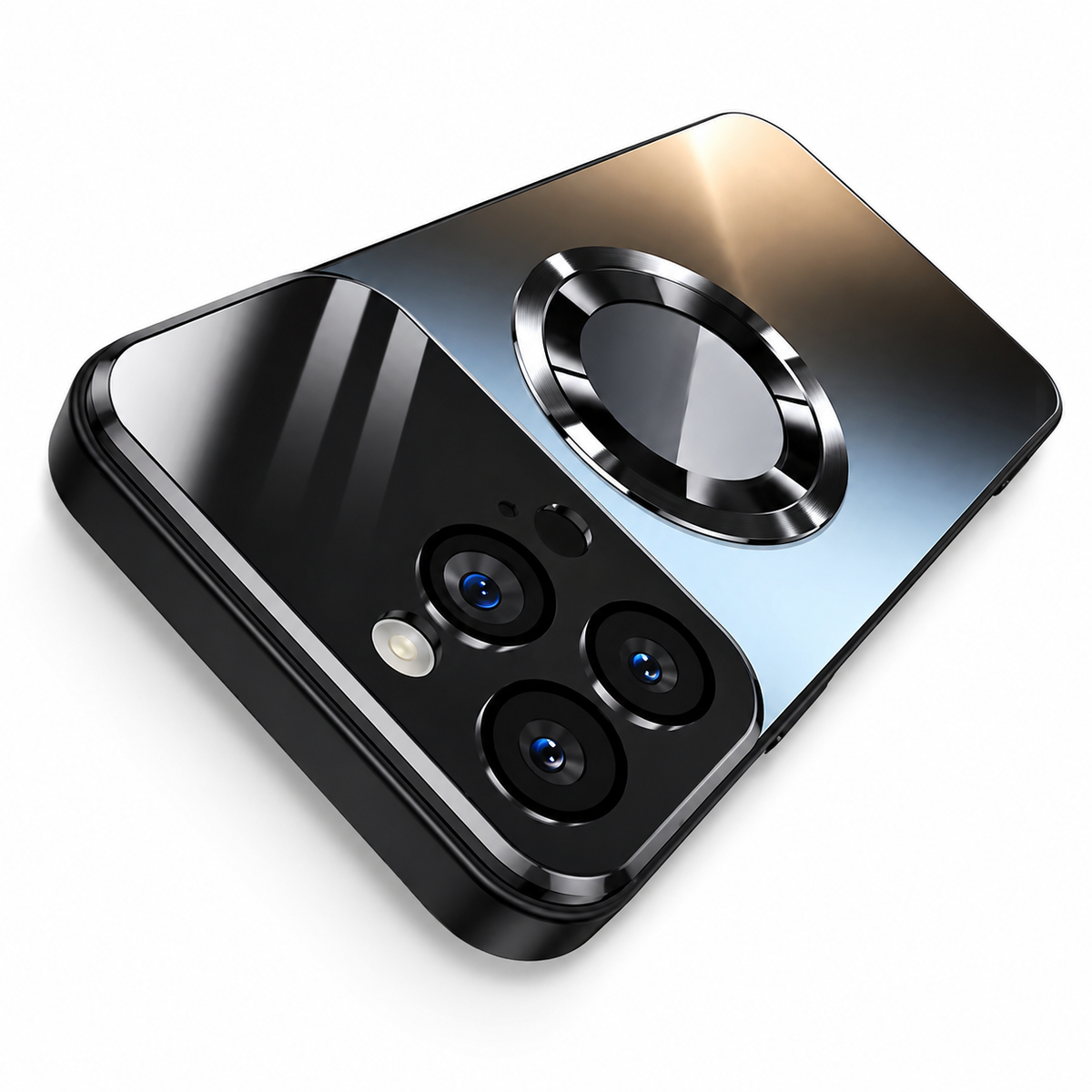 Premium iPhone Case MagSafe Glass Camera Protection Magnetic Wireless Charging Shockproof Acrylic Protective Cover Anti Scratch Slim Reinforced Bumper Case