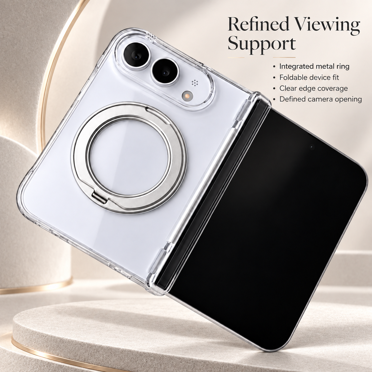 Premium iPhone Case MagSafe Gradient Foldable Hinge Armor Magnetic 360 Rotating Stand Shockproof Slim Protective Cover for iPhone Ultra Fold