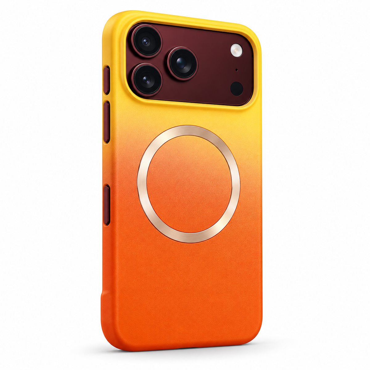 Premium iPhone Case MagSafe Gradient Hinge Protection Magnetic Hard PC Shockproof Foldable Anti Scratch Slim Protective Phone Cover Case Design