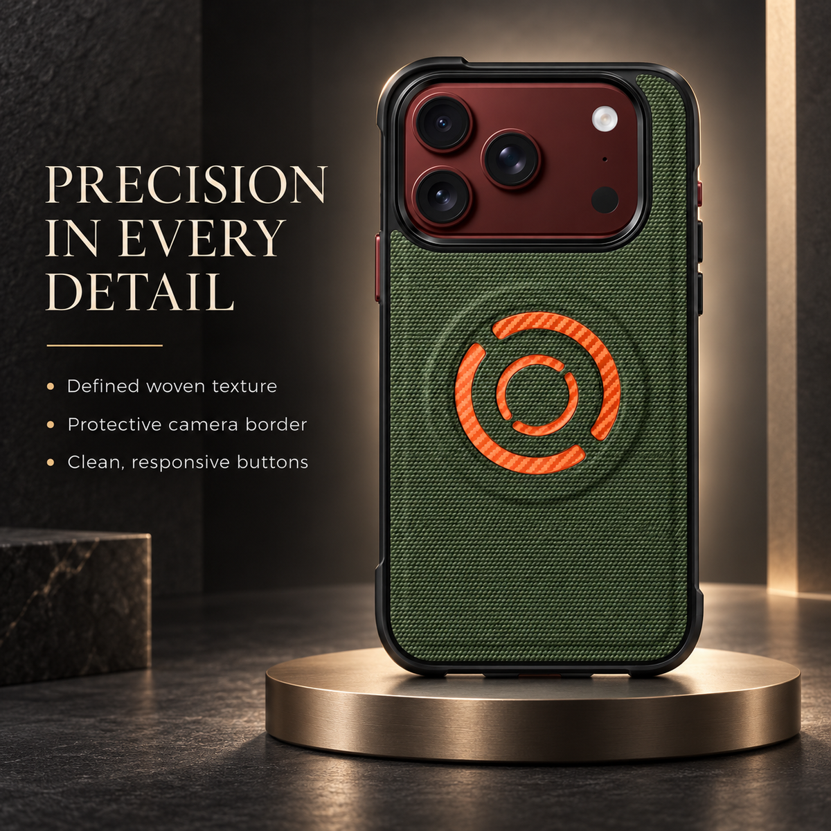 Premium iPhone Case MagSafe Hard PC Artificial Leather Magnetic Wireless Charging Foldable Anti Fingerprint Slim Protective Bumper Cover Case Design