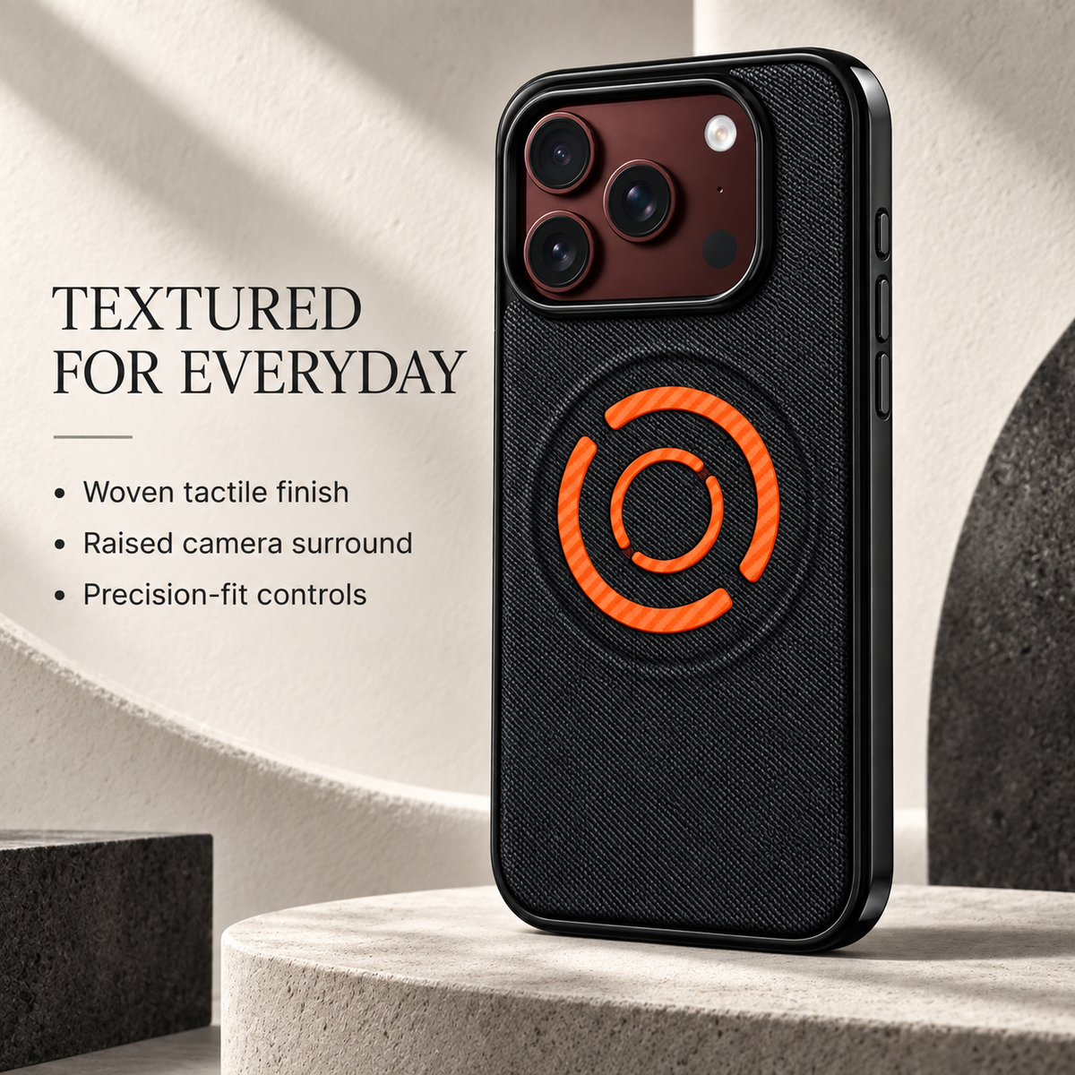 Premium iPhone Case MagSafe Hard PC Artificial Leather Magnetic Wireless Charging Foldable Anti Fingerprint Slim Protective Bumper Cover Case Design