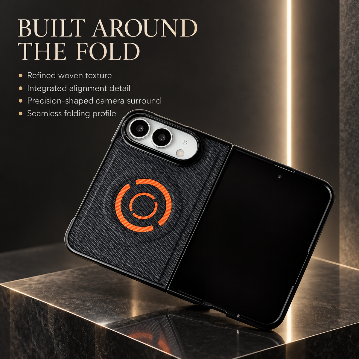 Premium iPhone Case MagSafe Hard PC Artificial Leather Magnetic Wireless Charging Foldable Anti Fingerprint Slim Protective Bumper Cover Case Design