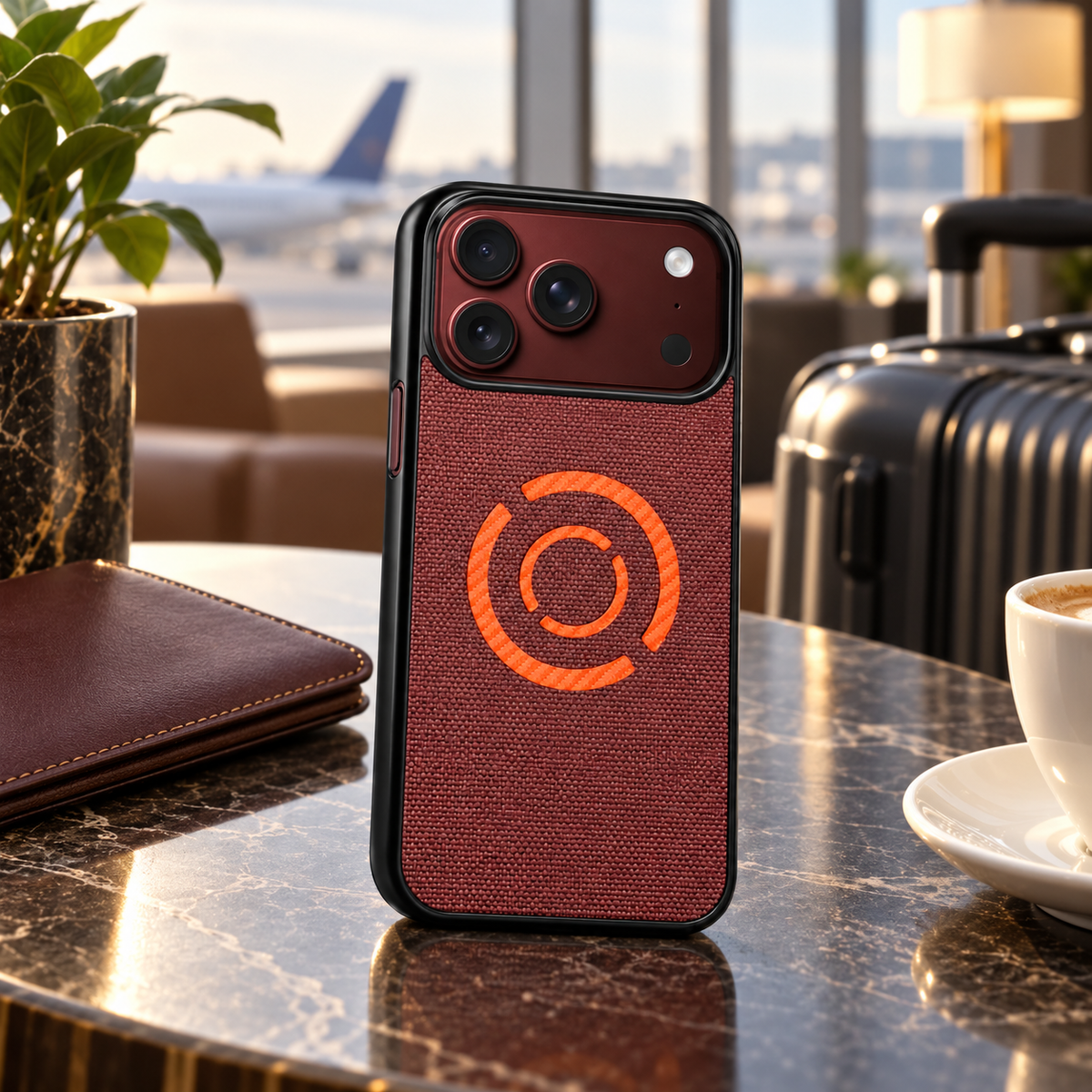 Premium iPhone Case MagSafe Hard PC Artificial Leather Magnetic Wireless Charging Foldable Anti Fingerprint Slim Protective Bumper Cover Case Design
