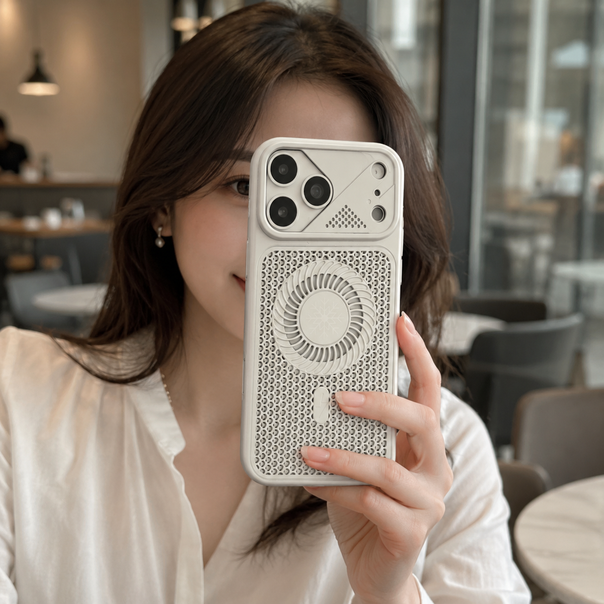 Premium iPhone Case MagSafe Heat Dissipation Magnetic Cooling Shockproof Protective Cover Breathable Anti Drop Washable Slim Ventilated Bumper Case