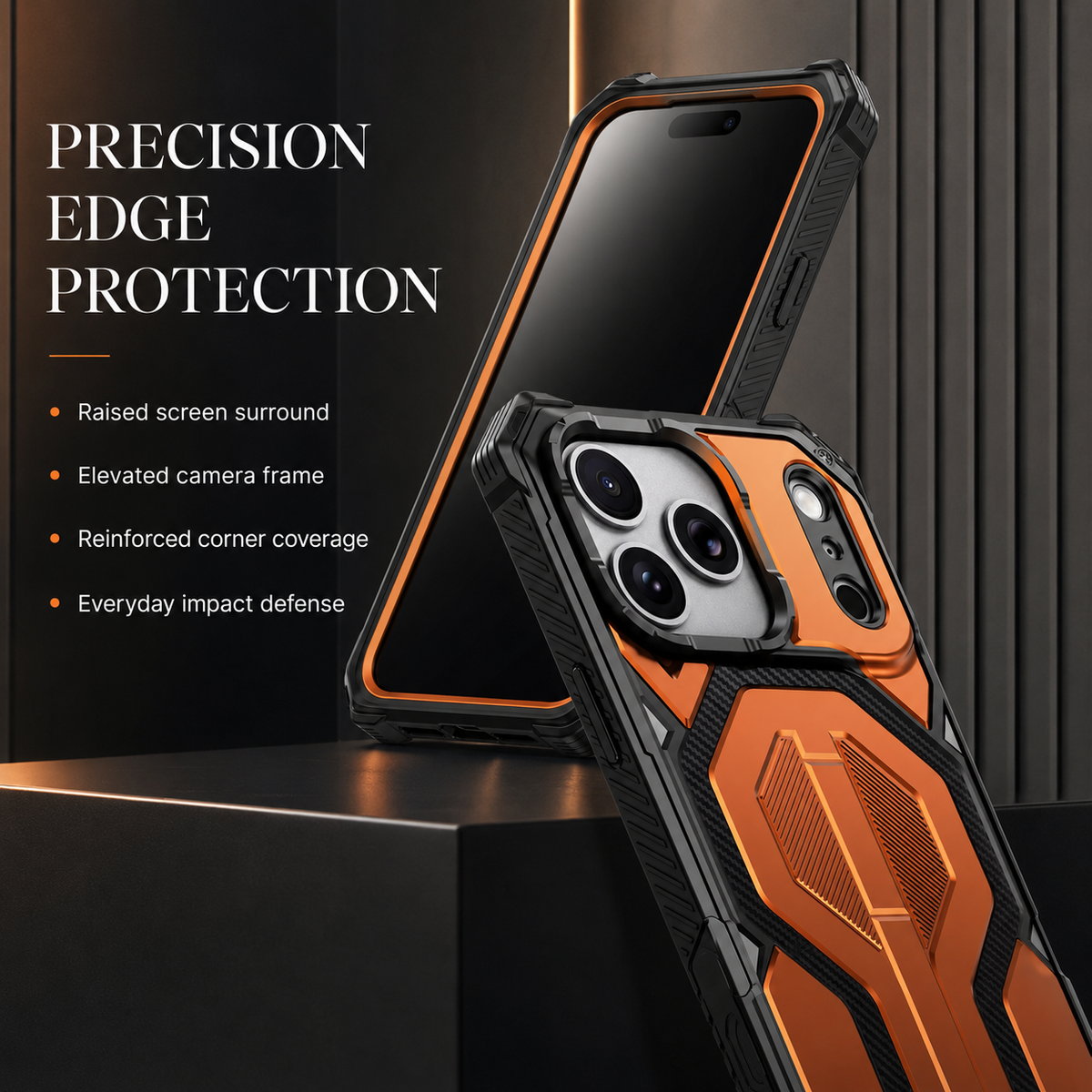 Premium iPhone Case MagSafe Heavy Duty Armor Magnetic Metal Stand Shockproof PC TPU Dual Layer Matte Non Slip Rugged Protective Bumper Cover Case