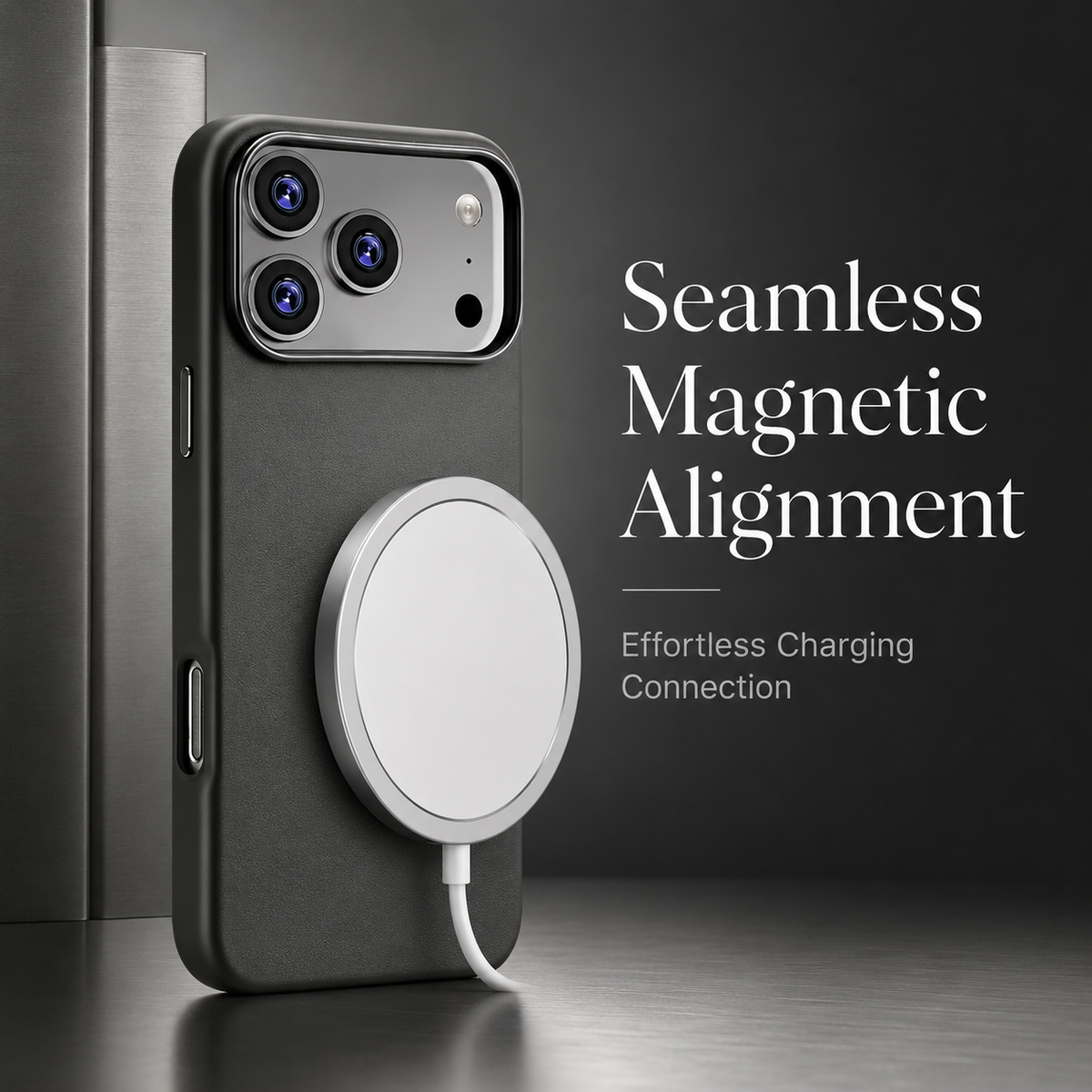 Premium iPhone Case MagSafe Leather Magnetic Shockproof Protective Cover Camera Control Access Anti Fingerprint Non Slip Slim Full Coverage Soft Touch