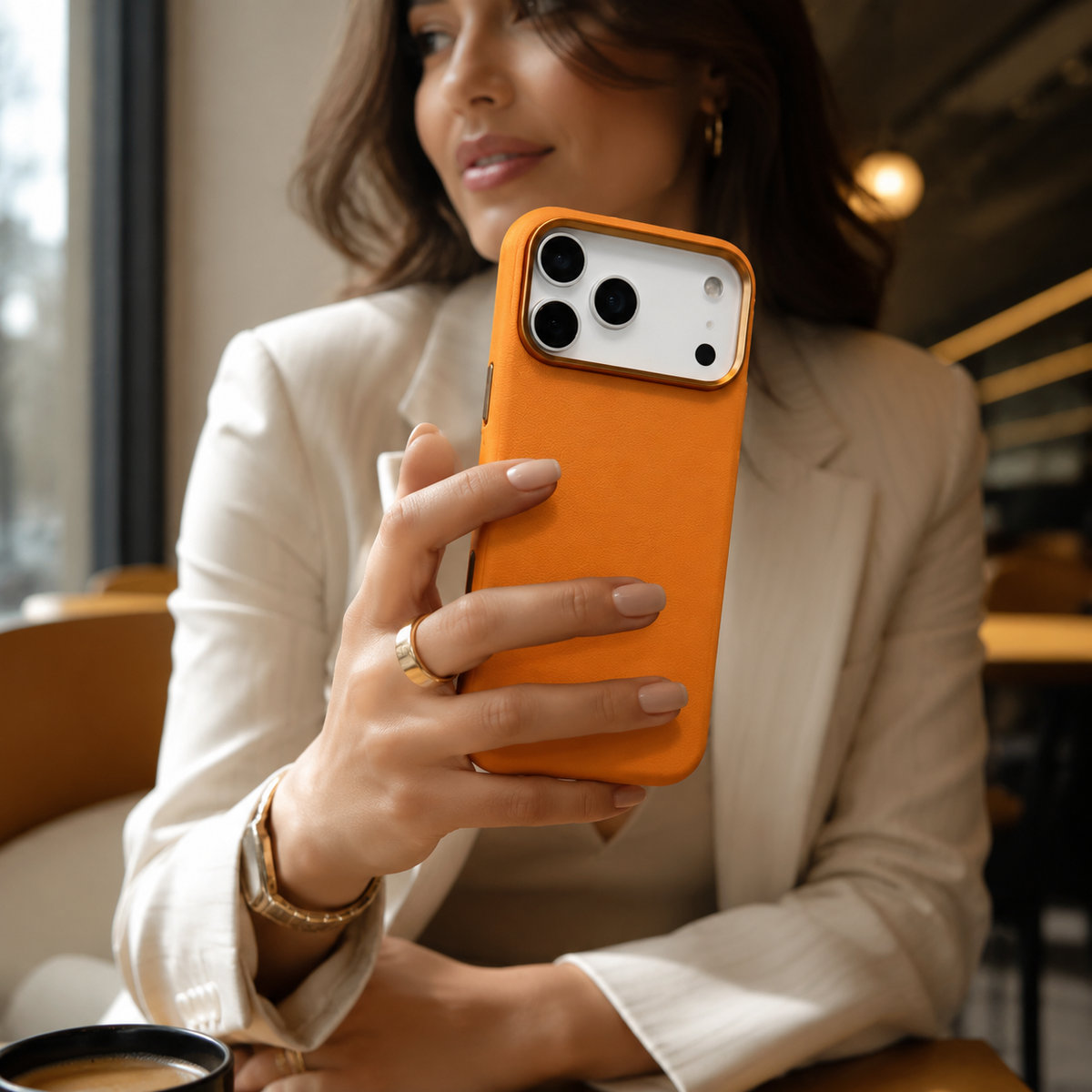 Premium iPhone Case MagSafe Leather Magnetic Shockproof Protective Cover Camera Control Access Anti Fingerprint Non Slip Slim Full Coverage Soft Touch