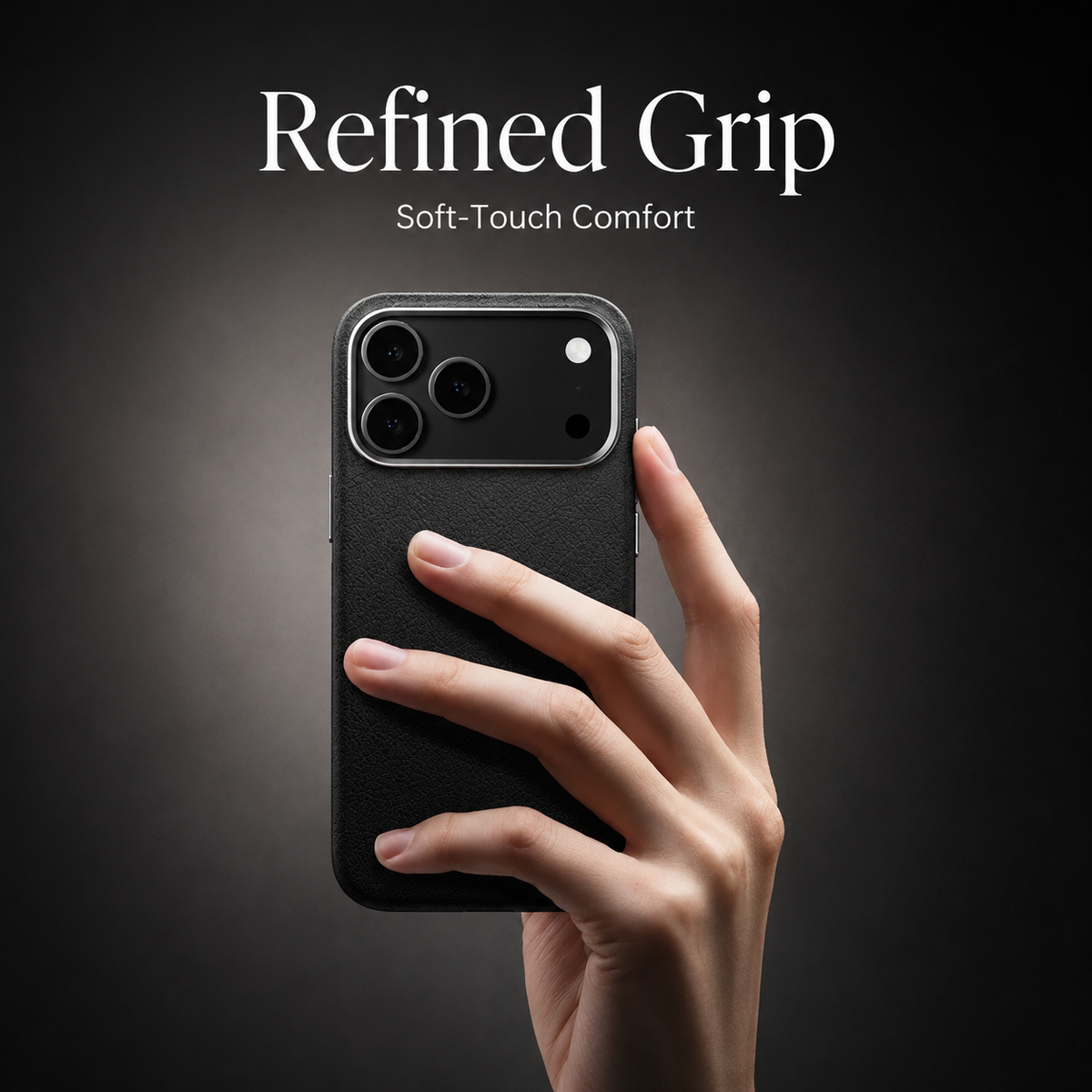 Premium iPhone Case MagSafe Leather Magnetic Shockproof Protective Cover Metal Camera Lens Protection Anti Fingerprint Non Slip Full Coverage PC TPU