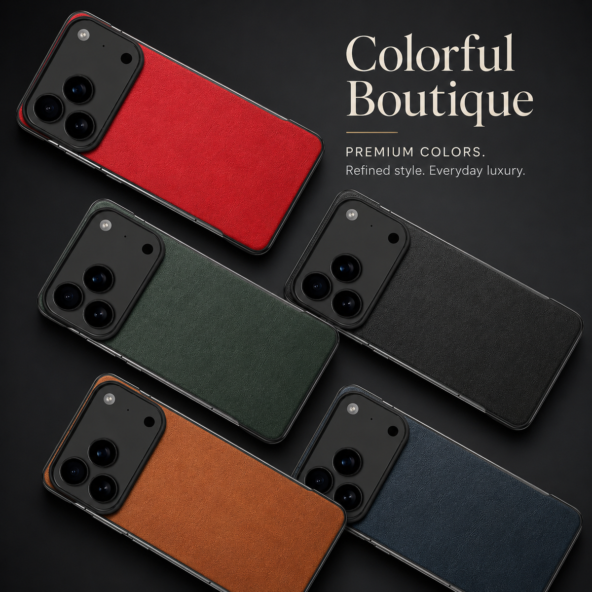 Premium iPhone Case MagSafe Leather Ultra Thin Frameless Shockproof Protective Cover PC Anti Fingerprint Anti Scratch Non Slip Borderless Camera Protection