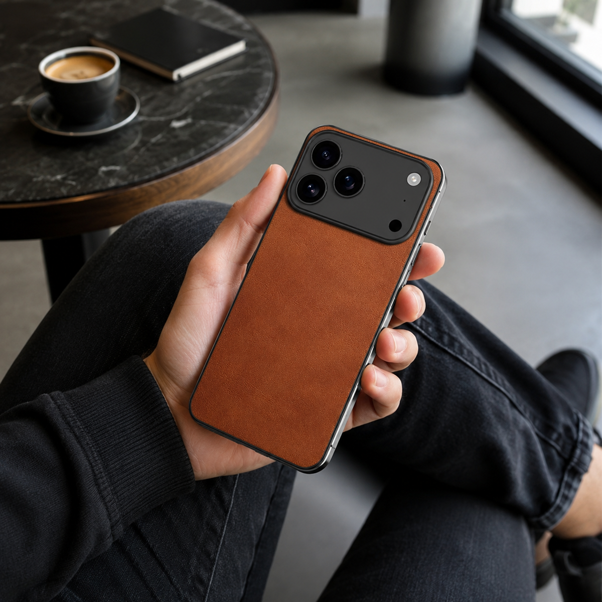 Premium iPhone Case MagSafe Leather Ultra Thin Frameless Shockproof Protective Cover PC Anti Fingerprint Anti Scratch Non Slip Borderless Camera Protection