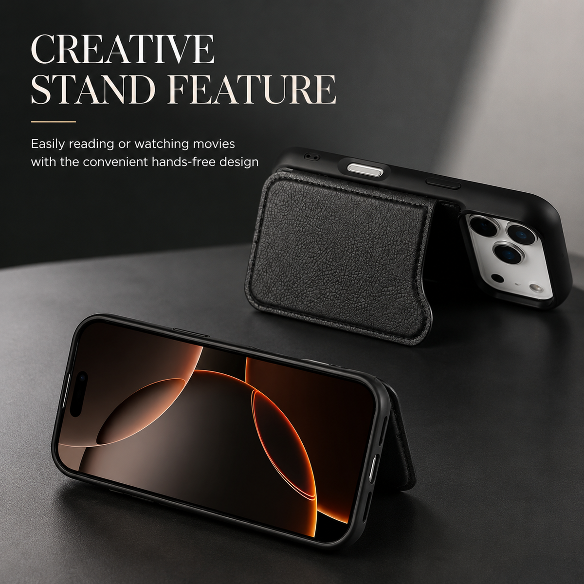 Premium iPhone Case MagSafe Leather Wallet Magnetic Flip Card Holder Shockproof Protective Cover Anti Fingerprint Anti Scratch Slim Full Access Secure Storage