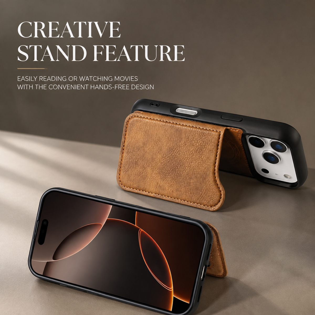 Premium iPhone Case MagSafe Leather Wallet Magnetic Flip Card Holder Shockproof Protective Cover Anti Fingerprint Anti Scratch Slim Full Access Secure Storage