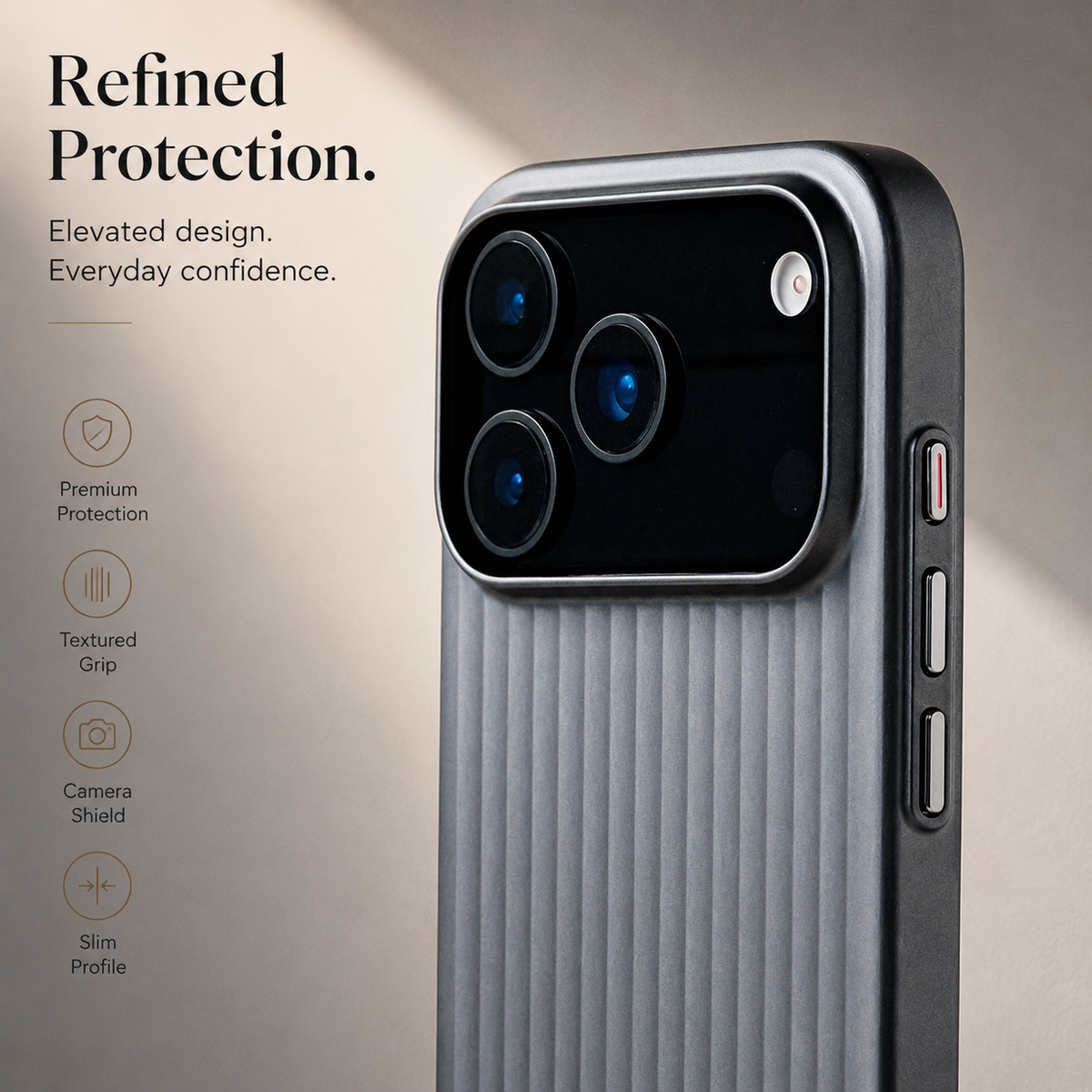 Premium iPhone Case MagSafe Luggage Stripe Plating Magnetic Shockproof Hard PC Protective Cover Matte Anti Fingerprint Slim Wireless Charging Case Design