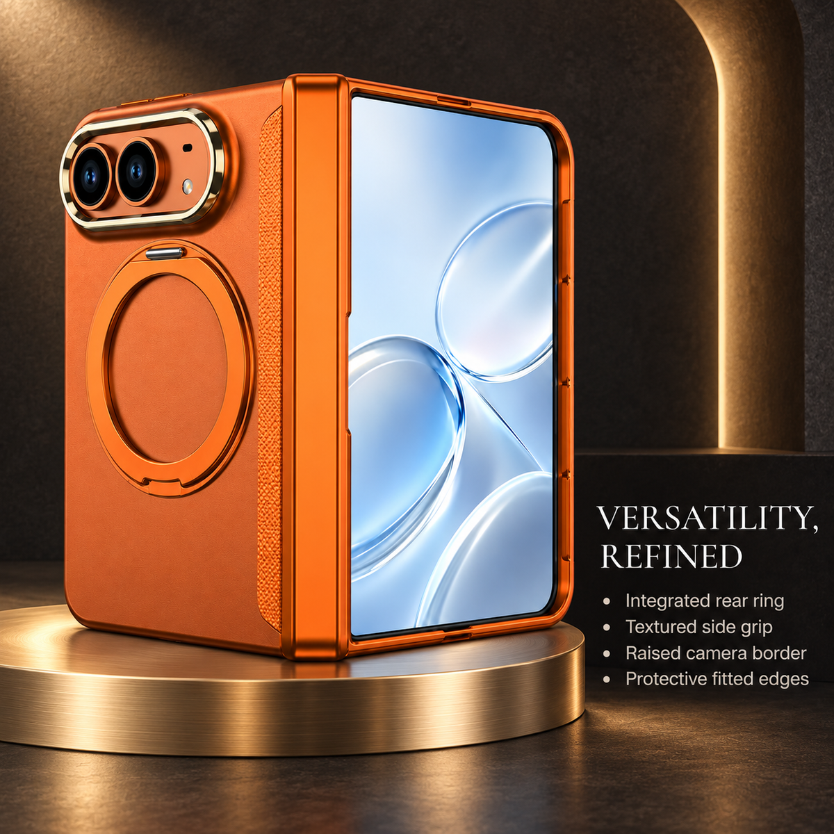 Premium iPhone Case MagSafe Magnetic 360 Ring Holder Silicone Foldable Anti Fingerprint Anti Scratch Non Slip All Inclusive Protective Bumper Cover