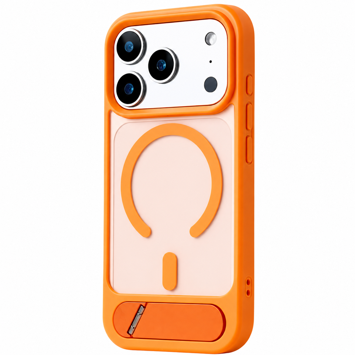 Premium iPhone Case MagSafe Magnetic Foldable Kickstand Shockproof Protective Cover Matte PC Anti Fingerprint Anti Scratch Non Slip Slim Lightweight