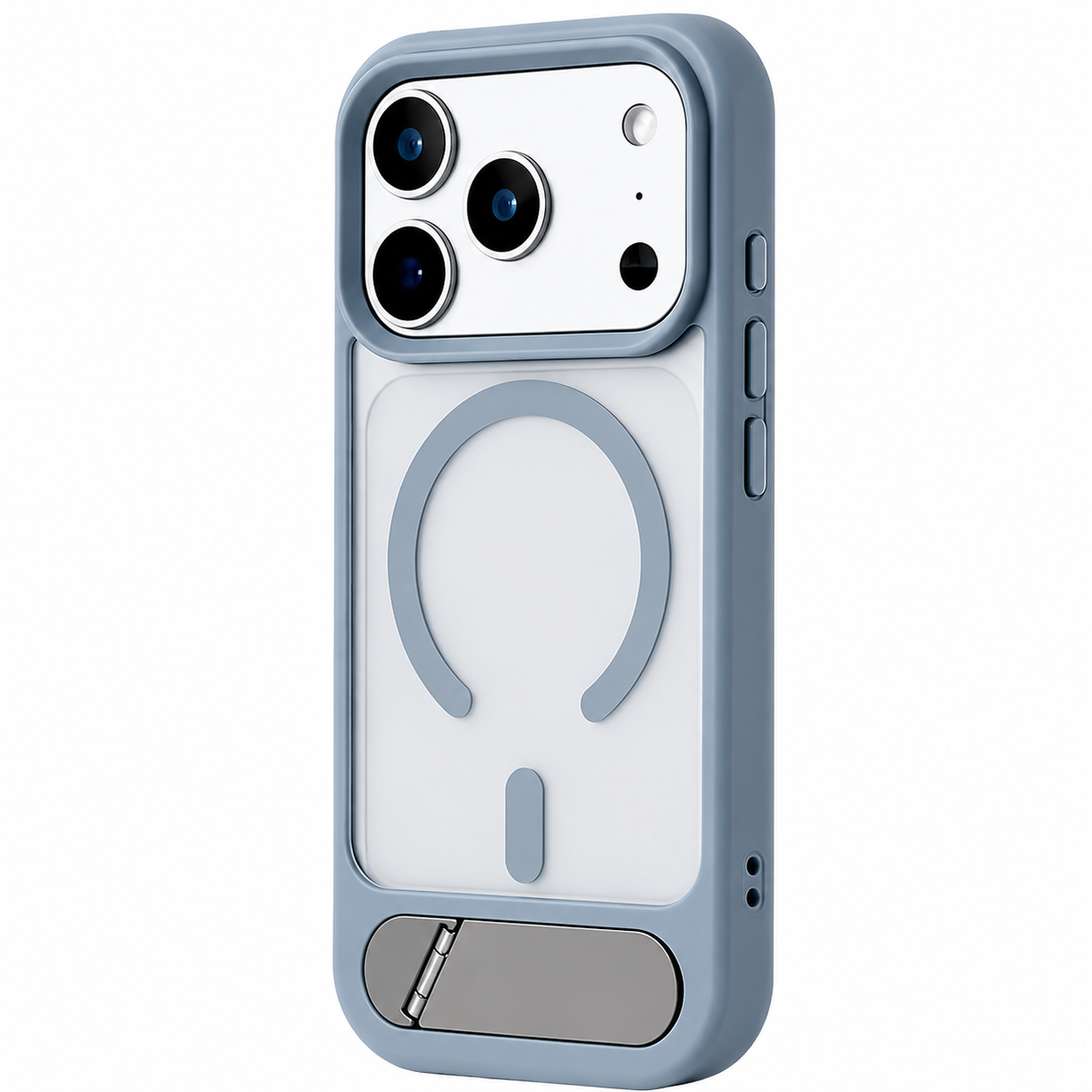 Premium iPhone Case MagSafe Magnetic Foldable Kickstand Shockproof Protective Cover Matte PC Anti Fingerprint Anti Scratch Non Slip Slim Lightweight