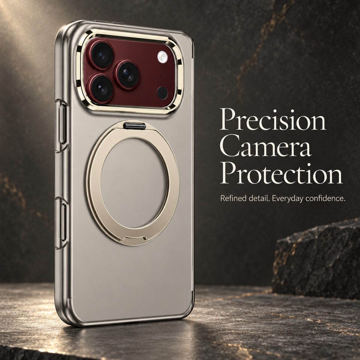 Premium iPhone Case MagSafe Magnetic Folding Stand Foldable Phone Integrated Screen Film Shockproof Slim Protective Bumper Cover Case Design