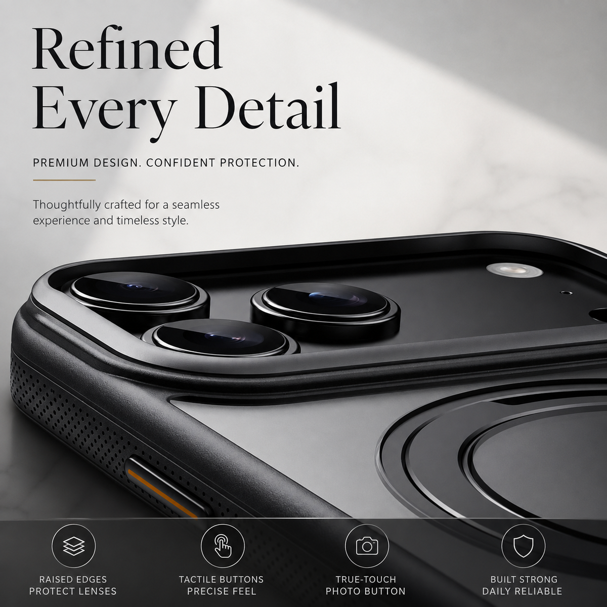 Premium iPhone Case MagSafe Magnetic Rotating Kickstand Shockproof Protective Cover Metal PC TPU Mechanical Stand Anti Slip Reinforced Rugged Full Coverage