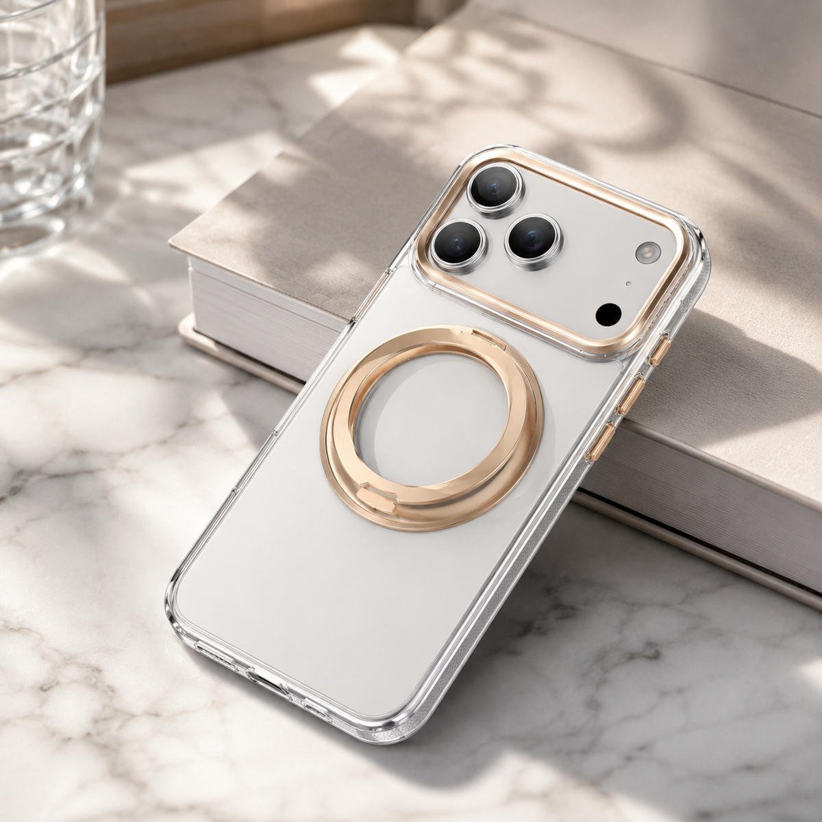 Premium iPhone Case MagSafe Magnetic Rotating Kickstand Shockproof Protective Cover Metal PC TPU Mechanical Stand Anti Slip Reinforced Rugged Full Coverage