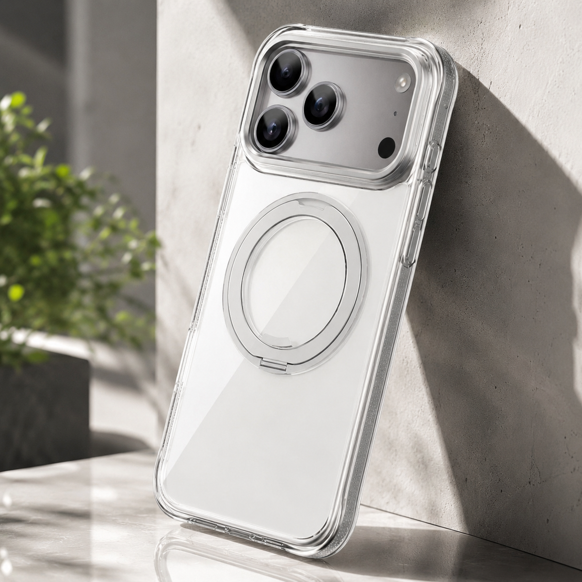 Premium iPhone Case MagSafe Magnetic Rotating Kickstand Shockproof Protective Cover Metal PC TPU Mechanical Stand Anti Slip Reinforced Rugged Full Coverage