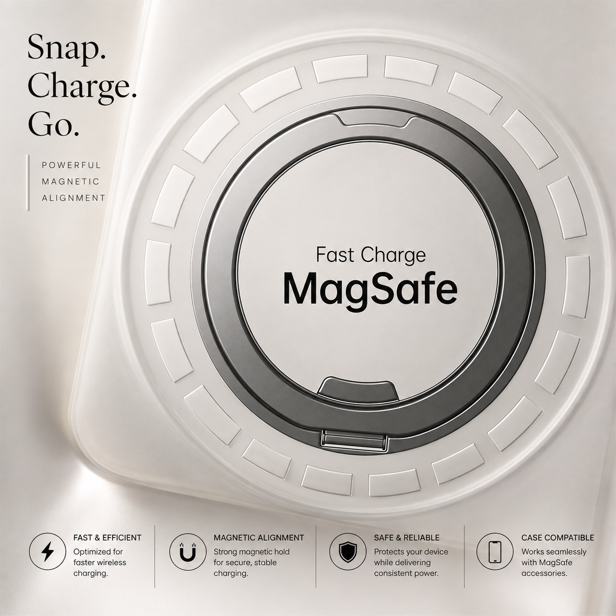 Premium iPhone Case MagSafe Magnetic Rotating Kickstand Shockproof Protective Cover Metal PC TPU Mechanical Stand Anti Slip Reinforced Rugged Full Coverage