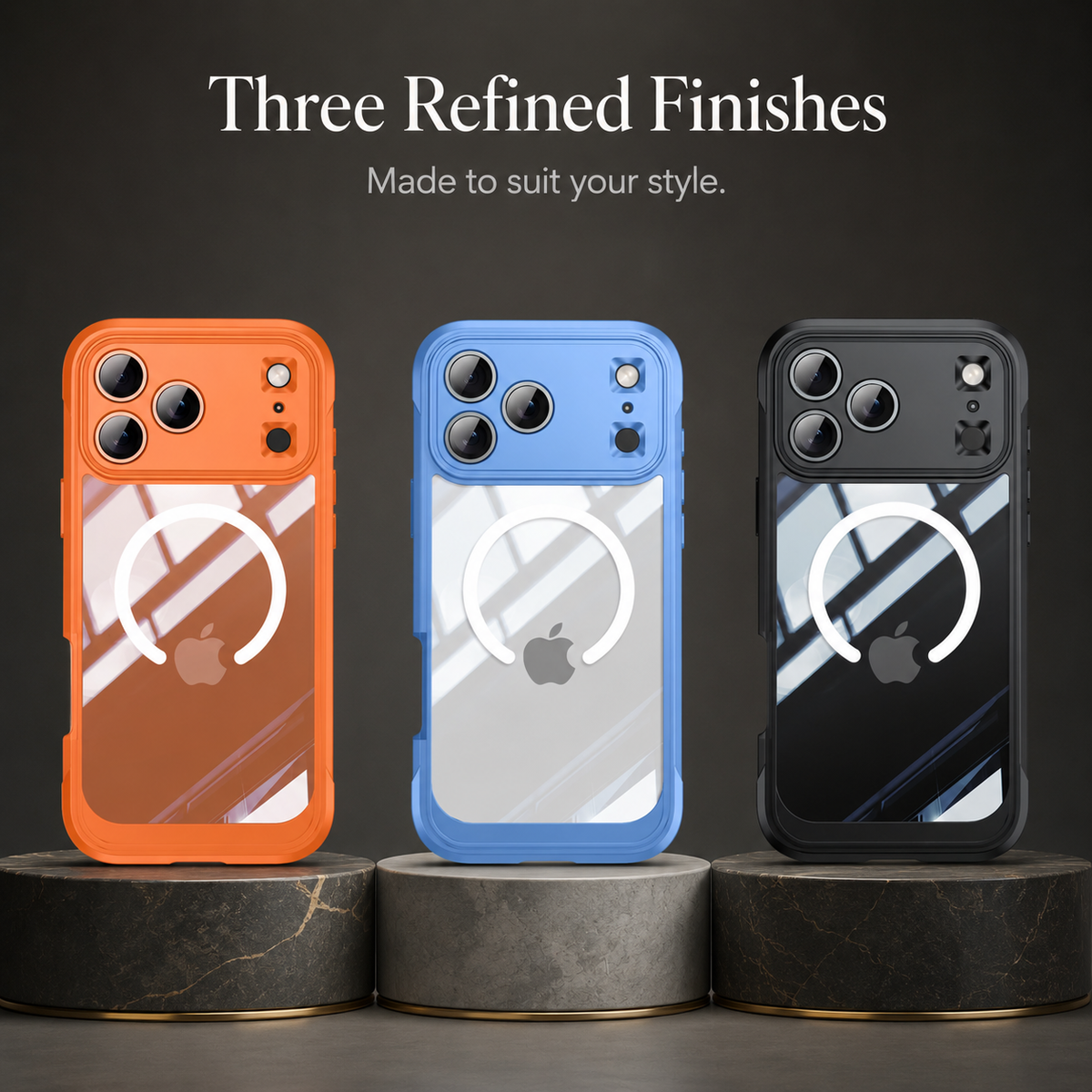 Premium iPhone Case MagSafe Magnetic Wireless Charging Shockproof Drop Resistant Protective Cover Non Slip Durable Slim Reinforced Bumper Case Design