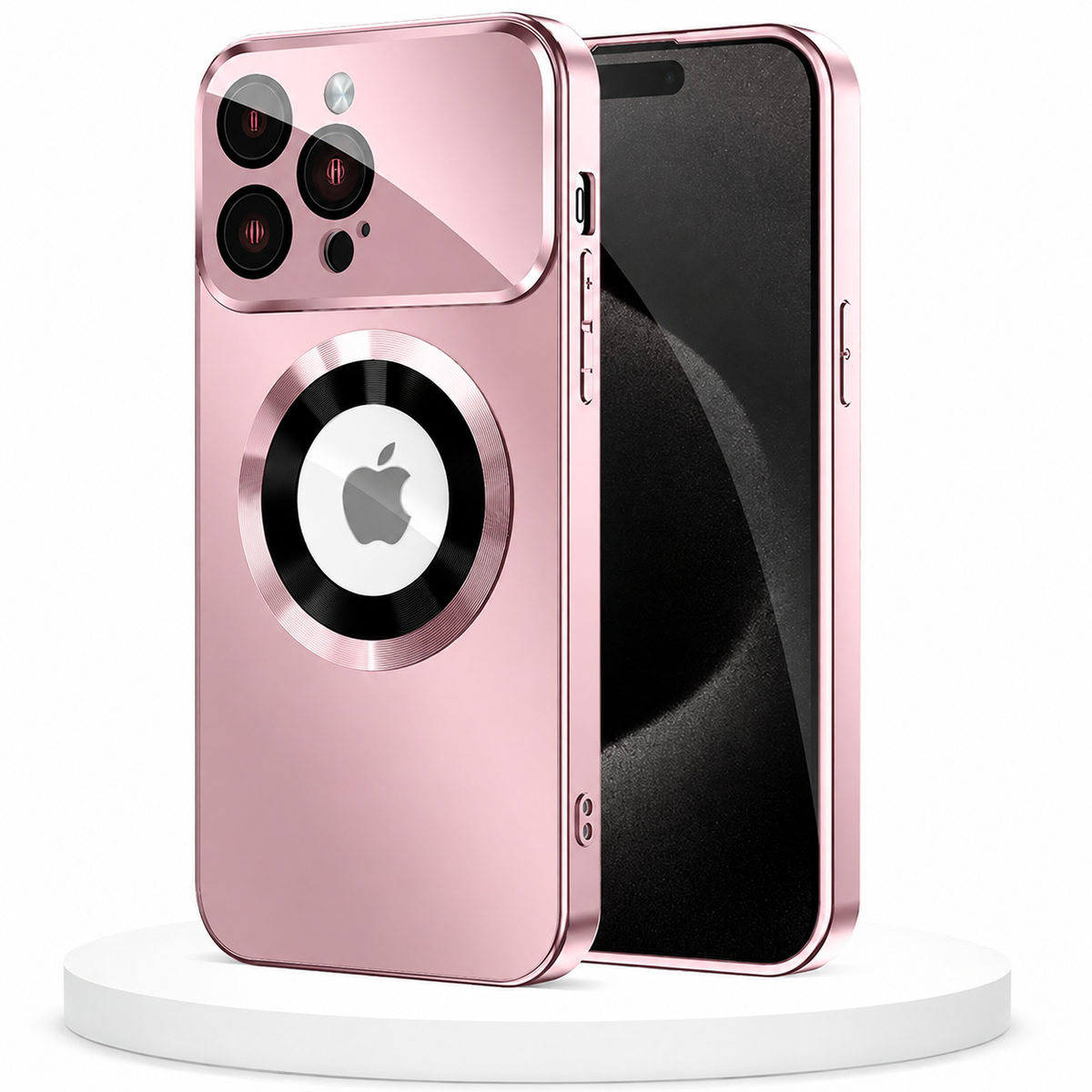 Premium iPhone Case MagSafe Matte Big View Glass Lens Protector Magnetic Shockproof PC TPU Anti Scratch Non Slip Camera Protective Cover Case Design