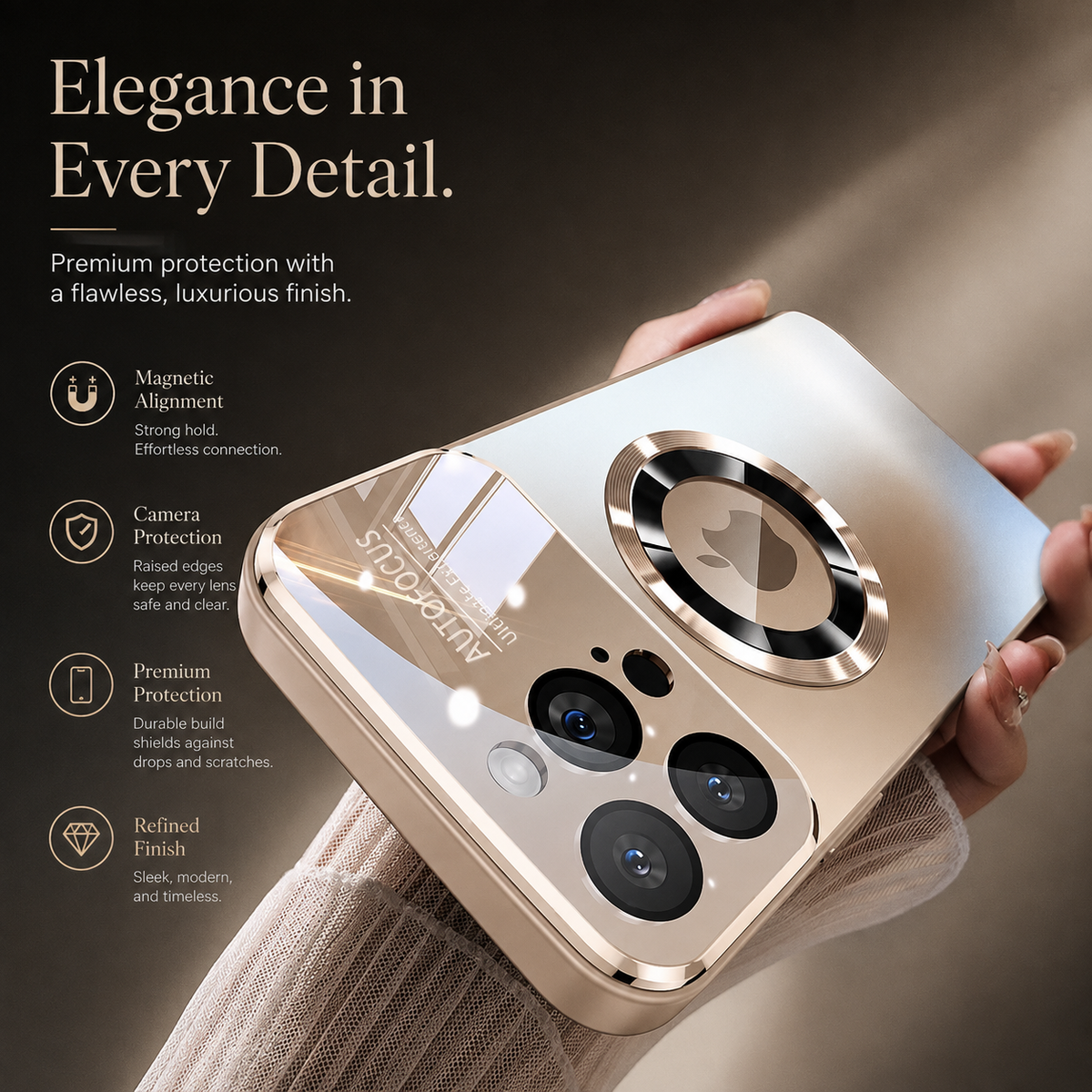 Premium iPhone Case MagSafe Matte Magnetic Bumper Glass Lens Camera Protector Heavy Duty Anti Scratch Non Slip Wireless Charging Protective Cover