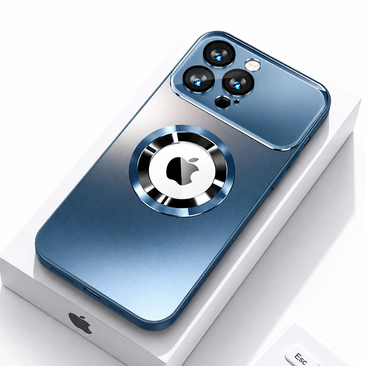 Premium iPhone Case MagSafe Matte Magnetic Bumper Glass Lens Camera Protector Heavy Duty Anti Scratch Non Slip Wireless Charging Protective Cover