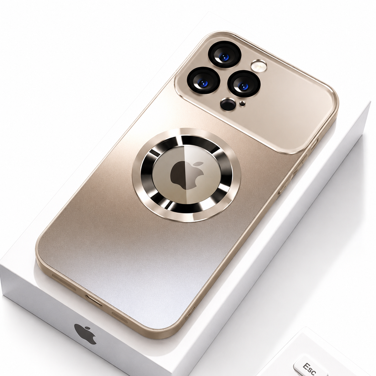 Premium iPhone Case MagSafe Matte Magnetic Bumper Glass Lens Camera Protector Heavy Duty Anti Scratch Non Slip Wireless Charging Protective Cover