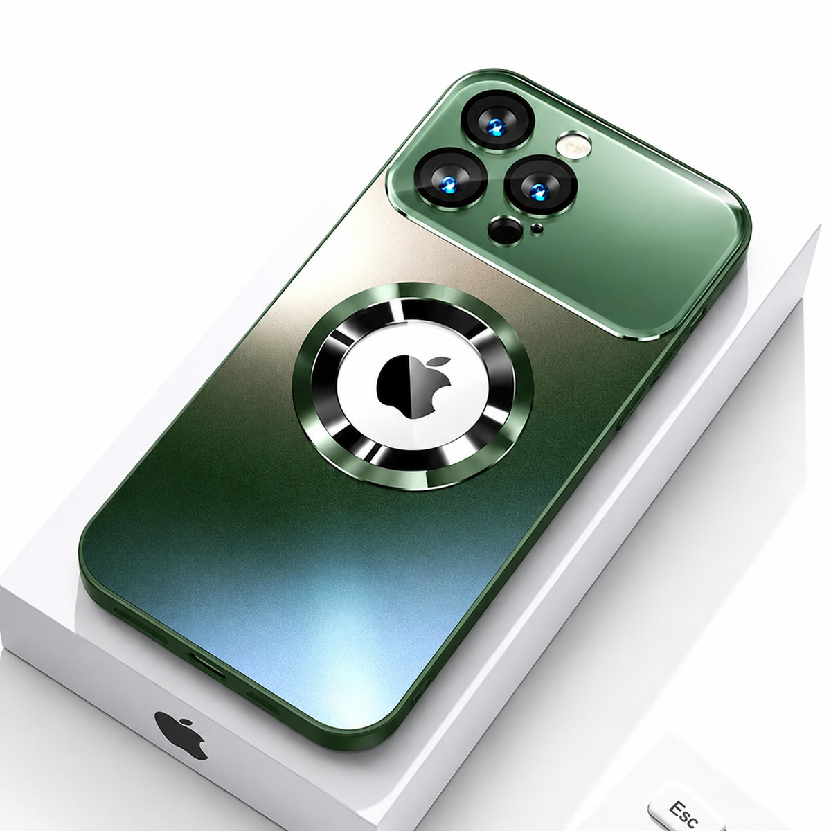 Premium iPhone Case MagSafe Matte Magnetic Bumper Glass Lens Camera Protector Heavy Duty Anti Scratch Non Slip Wireless Charging Protective Cover