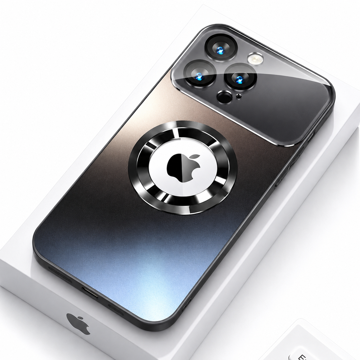 Premium iPhone Case MagSafe Matte Magnetic Bumper Glass Lens Camera Protector Heavy Duty Anti Scratch Non Slip Wireless Charging Protective Cover