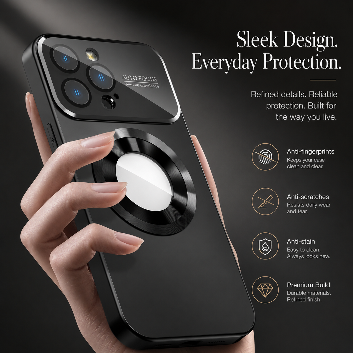 Premium iPhone Case MagSafe Matte Magnetic Camera Lens Protection Shockproof Anti Scratch Non Slip Tough Full Coverage Protective Cover Case Design