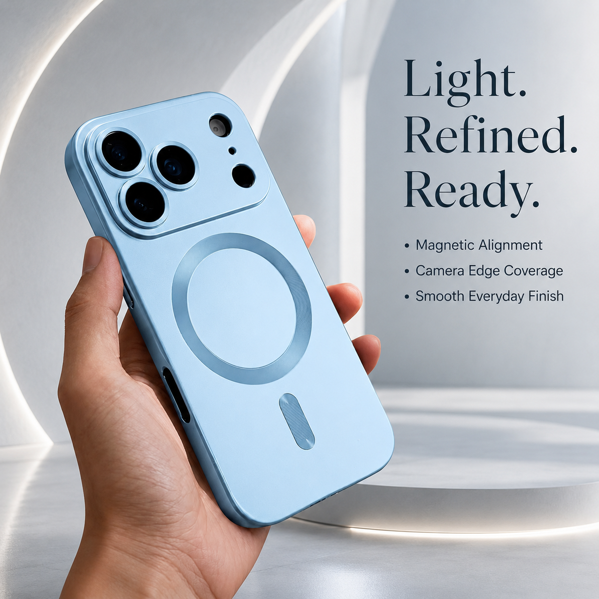 Premium iPhone Case MagSafe Matte Metallic Soft TPU Magnetic Lens Protection Shockproof PC TPU Slim Anti Scratch Protective Bumper Phone Cover Case Design