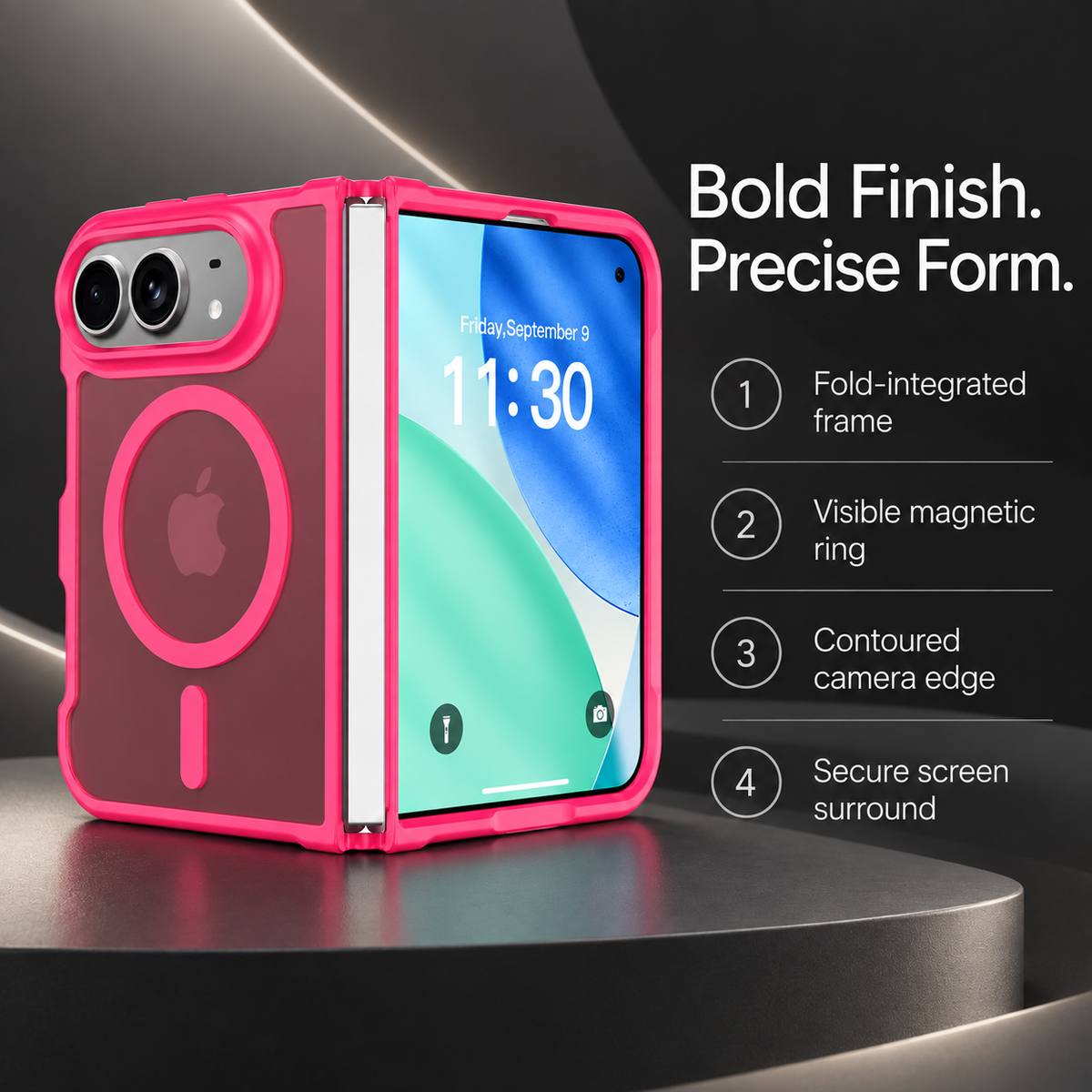 Premium iPhone Case MagSafe Matte Translucent Skin Feel Ultra Thin Magnetic Wireless Charging Hard PC Foldable Slim Shockproof Protective Cover Case