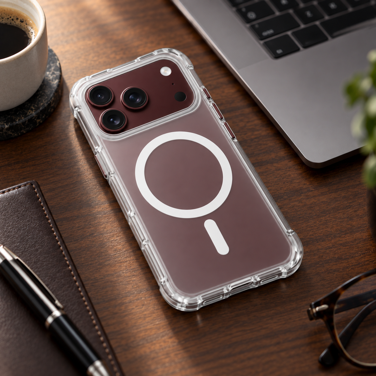 Premium iPhone Case MagSafe Matte Translucent Skin Feel Ultra Thin Magnetic Wireless Charging Hard PC Foldable Slim Shockproof Protective Cover Case