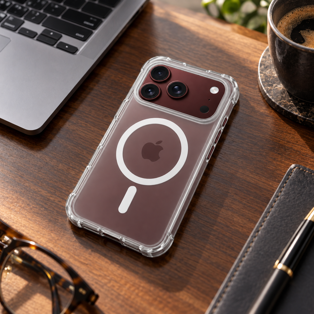 Premium iPhone Case MagSafe Matte Translucent Skin Feel Ultra Thin Magnetic Wireless Charging Hard PC Foldable Slim Shockproof Protective Cover Case