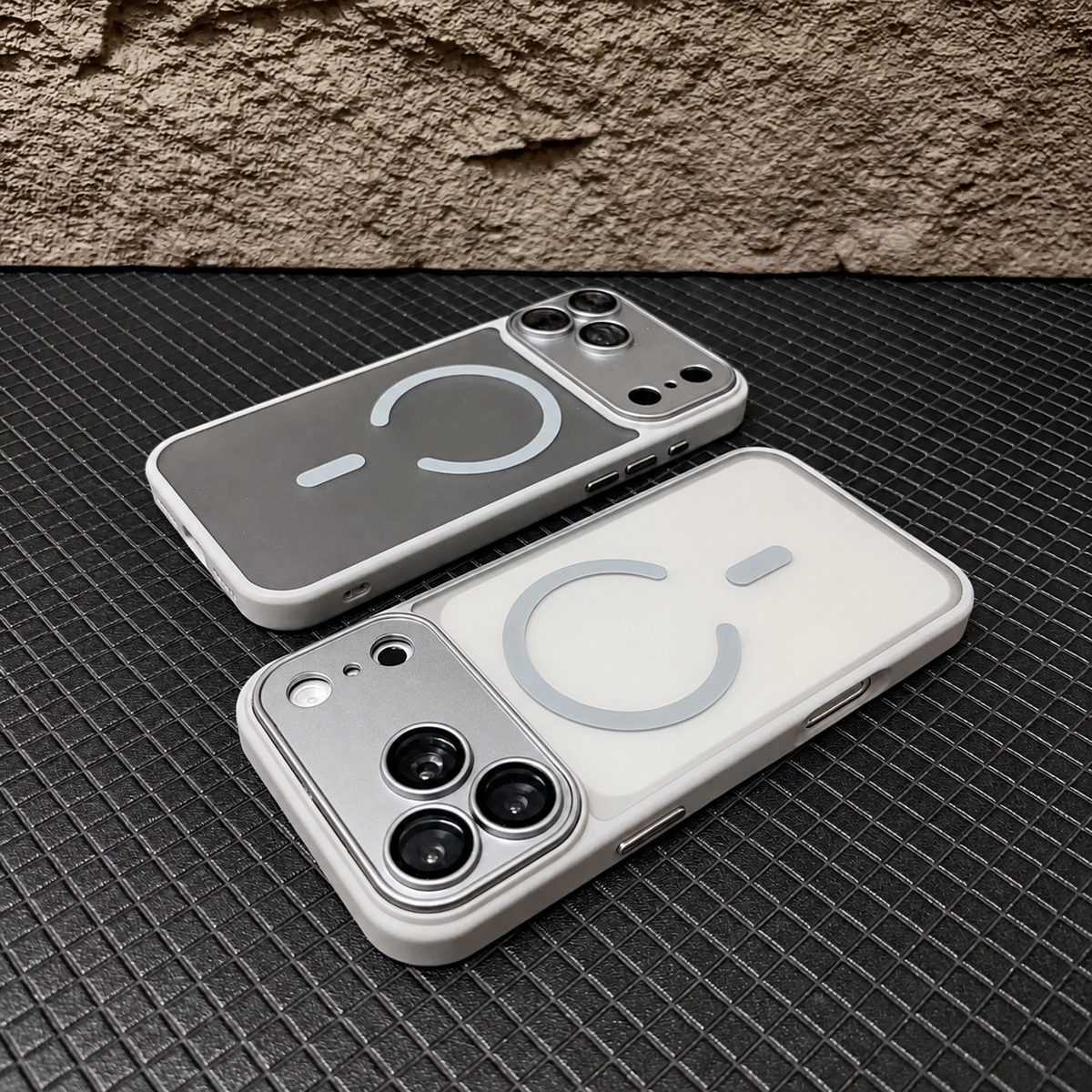 Premium iPhone Case MagSafe Matte Transparent Acrylic Magnetic Slim Shockproof Anti Fingerprint Clear Protective Back Bumper Phone Cover Case Design