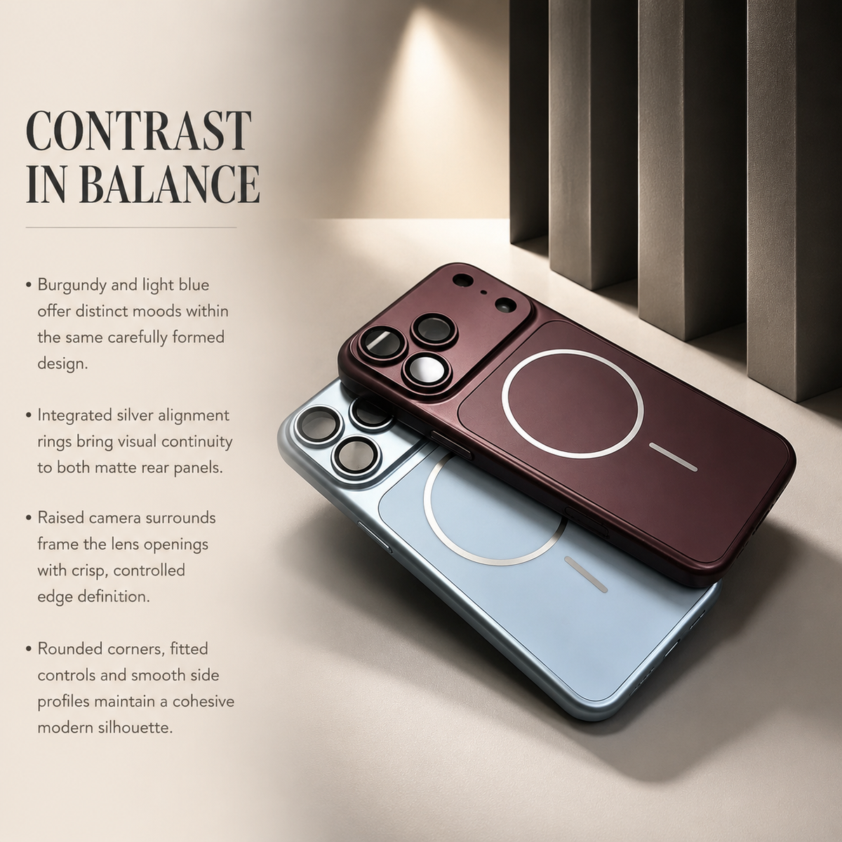 Premium iPhone Case MagSafe Metal Color Plating Large Window Magnetic Shockproof Rugged Slim Camera Protection Wireless Charging Cover Case Design
