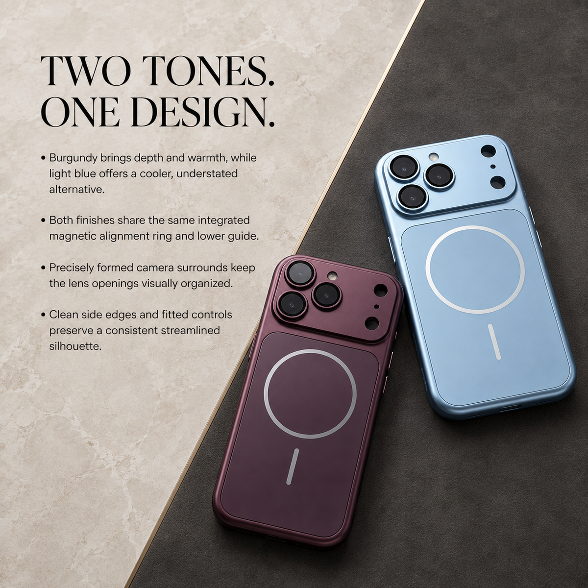 Premium iPhone Case MagSafe Metal Color Plating Large Window Magnetic Shockproof Rugged Slim Camera Protection Wireless Charging Cover Case Design