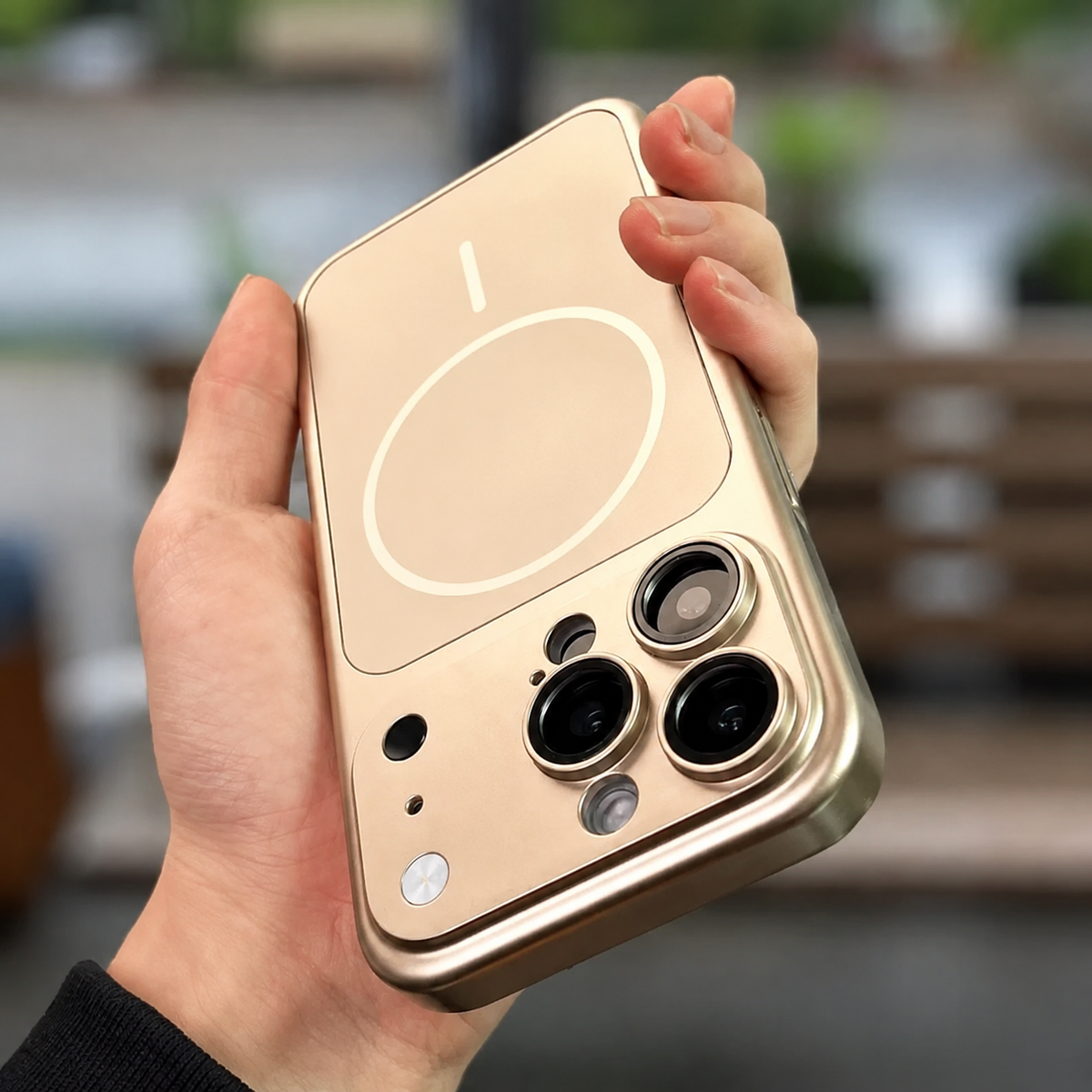 Premium iPhone Case MagSafe Metal Color Plating Large Window Magnetic Shockproof Rugged Slim Camera Protection Wireless Charging Cover Case Design