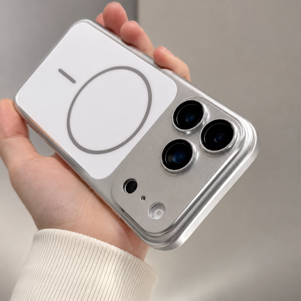 Premium iPhone Case MagSafe Metal Color Plating Large Window Magnetic Shockproof Rugged Slim Camera Protection Wireless Charging Cover Case Design