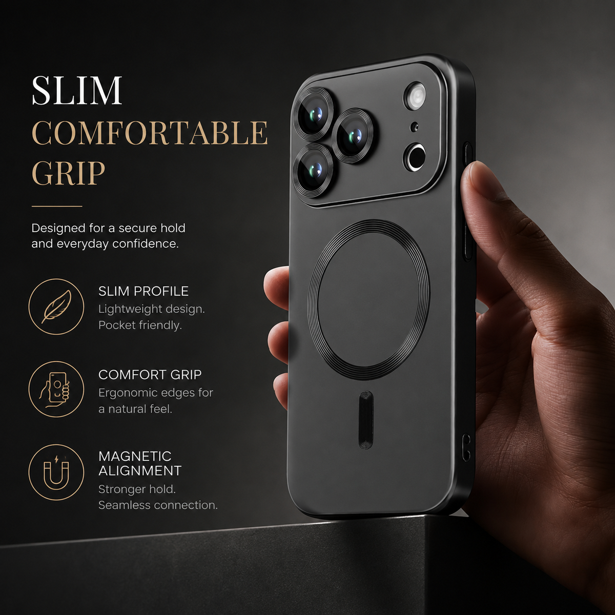 Premium iPhone Case MagSafe Metallic Paint Soft TPU Magnetic Wireless Charging Lens Protection Shockproof Slim Anti Scratch Protective Bumper Cover Case