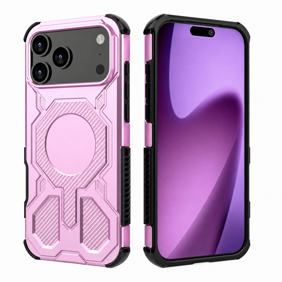 Premium iPhone Case MagSafe Military Armor Magnetic Shockproof PC TPU Anti Drop Protective Cover Reinforced Bumper Wireless Charging Rugged Slim Case